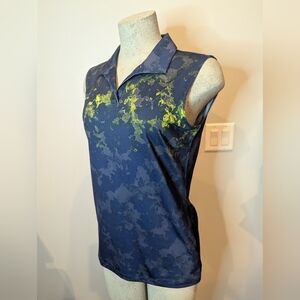 PUMA sleeveless golf Shirt, Navy Blue Women's Size medium NWOT